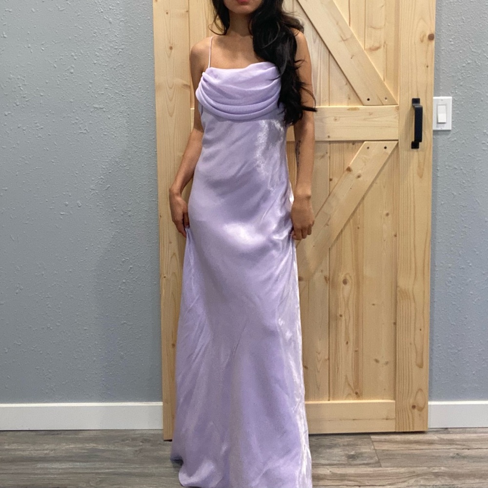 Elegant Lavender Evening Gown